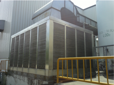 75Kw不銹鋼中央環(huán)?？照{(diào)安裝（超遠距離送風(fēng)，崗位降溫神器）